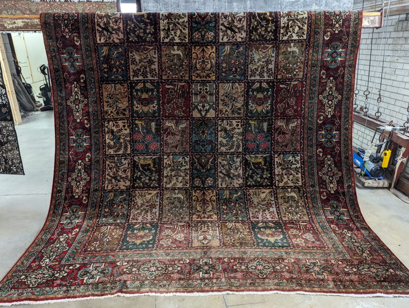 Fire & Water Damaged Carpet Prepared for Drying